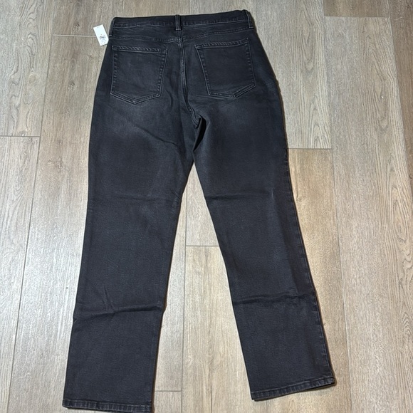 NWT! Banana Republic Black High-Rise Straight Organic Cotton Jean -Size 31 🔹 - Picture 9 of 10